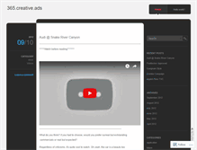 Tablet Screenshot of 365creativeads.wordpress.com