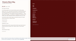 Desktop Screenshot of friendsofbarry.wordpress.com