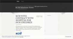 Desktop Screenshot of kcmsolutions.wordpress.com
