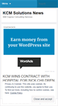 Mobile Screenshot of kcmsolutions.wordpress.com