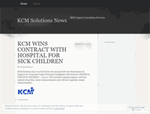 Tablet Screenshot of kcmsolutions.wordpress.com