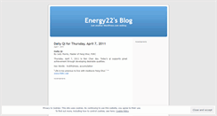 Desktop Screenshot of energy22.wordpress.com
