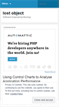 Mobile Screenshot of lostobject.wordpress.com