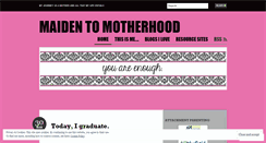 Desktop Screenshot of maidentomotherhood.wordpress.com