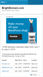 Mobile Screenshot of brightdomain.wordpress.com