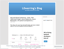 Tablet Screenshot of l0werring.wordpress.com