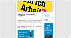 Desktop Screenshot of binicharbeit.wordpress.com
