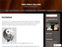 Tablet Screenshot of 2owlscalling.wordpress.com