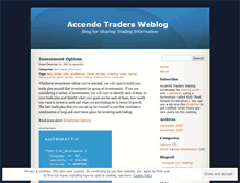 Tablet Screenshot of accendollc.wordpress.com