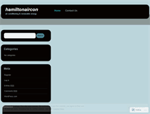 Tablet Screenshot of hamiltonaircon.wordpress.com