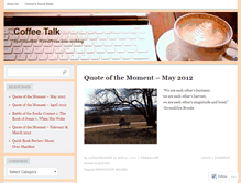 Tablet Screenshot of coffeeandchat.wordpress.com