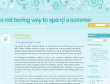 Tablet Screenshot of anotboringwaytospendasummer.wordpress.com