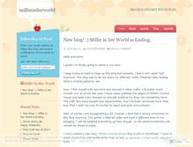 Tablet Screenshot of millieonherworld.wordpress.com