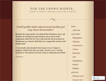 Tablet Screenshot of crownrights.wordpress.com