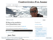 Tablet Screenshot of jaumefunes.wordpress.com