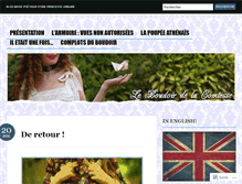 Tablet Screenshot of boudoirdelacomtesse.wordpress.com