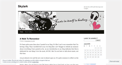 Desktop Screenshot of freeskylark.wordpress.com