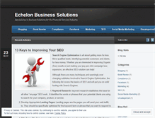 Tablet Screenshot of echelonbusinesssolutions.wordpress.com