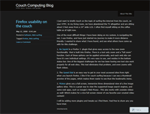 Tablet Screenshot of couchcomputing.wordpress.com