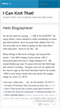 Mobile Screenshot of icanknitthat.wordpress.com
