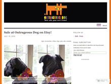 Tablet Screenshot of outrageousdogblog.wordpress.com
