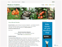 Tablet Screenshot of borealgarden.wordpress.com