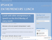Tablet Screenshot of ipswichentreprenurslunch.wordpress.com