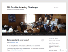 Tablet Screenshot of 365declutterchallenge.wordpress.com