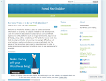 Tablet Screenshot of portalsitebuilder.wordpress.com