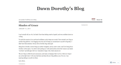 Desktop Screenshot of dawndorothy.wordpress.com