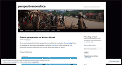 Desktop Screenshot of perspectivesonafrica.wordpress.com