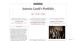 Desktop Screenshot of antonialandi.wordpress.com