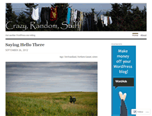 Tablet Screenshot of crazyrandomstuff.wordpress.com