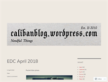 Tablet Screenshot of calibanblog.wordpress.com
