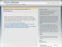 Tablet Screenshot of dkursidiomas.wordpress.com