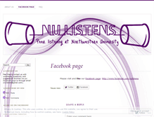 Tablet Screenshot of nulistens.wordpress.com