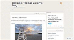 Desktop Screenshot of benthomasgallery.wordpress.com