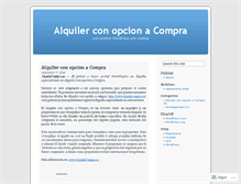 Tablet Screenshot of alquilerconopcionacompra.wordpress.com
