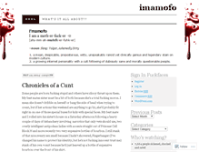 Tablet Screenshot of imamofo.wordpress.com