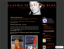 Tablet Screenshot of claudiapetrelli.wordpress.com