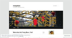 Desktop Screenshot of mseptian.wordpress.com
