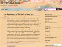 Tablet Screenshot of holyemptyspace.wordpress.com