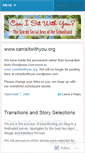 Mobile Screenshot of canisitwithyou.wordpress.com