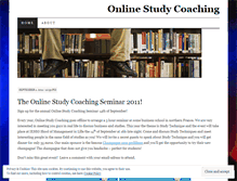 Tablet Screenshot of onlinestudycoaching.wordpress.com