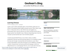 Tablet Screenshot of geofwarr.wordpress.com