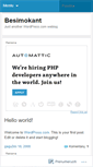 Mobile Screenshot of besimokant.wordpress.com