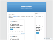 Tablet Screenshot of besimokant.wordpress.com