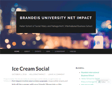 Tablet Screenshot of brandeisnetimpact.wordpress.com