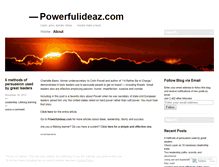 Tablet Screenshot of powerfulideaz.wordpress.com