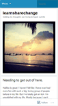 Mobile Screenshot of learnsharechange.wordpress.com